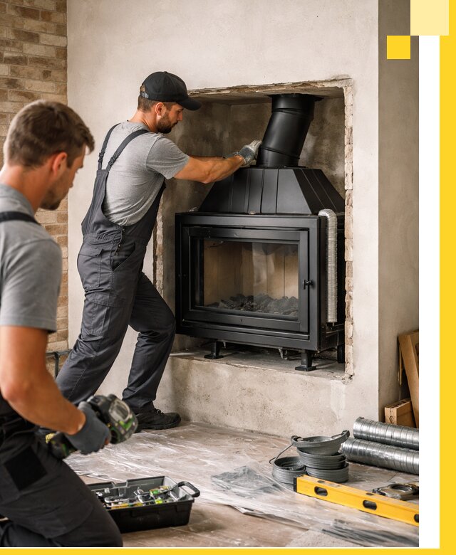 Установка каминных топок в Симферополе: монтаж, подключение