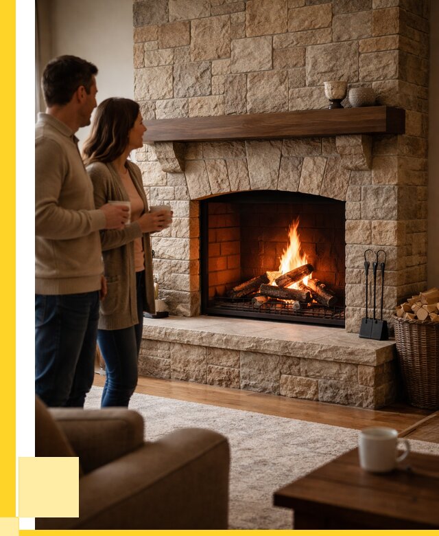 Каменные камины на заказ в Симферополе от 186966 р. | ЭриданСим