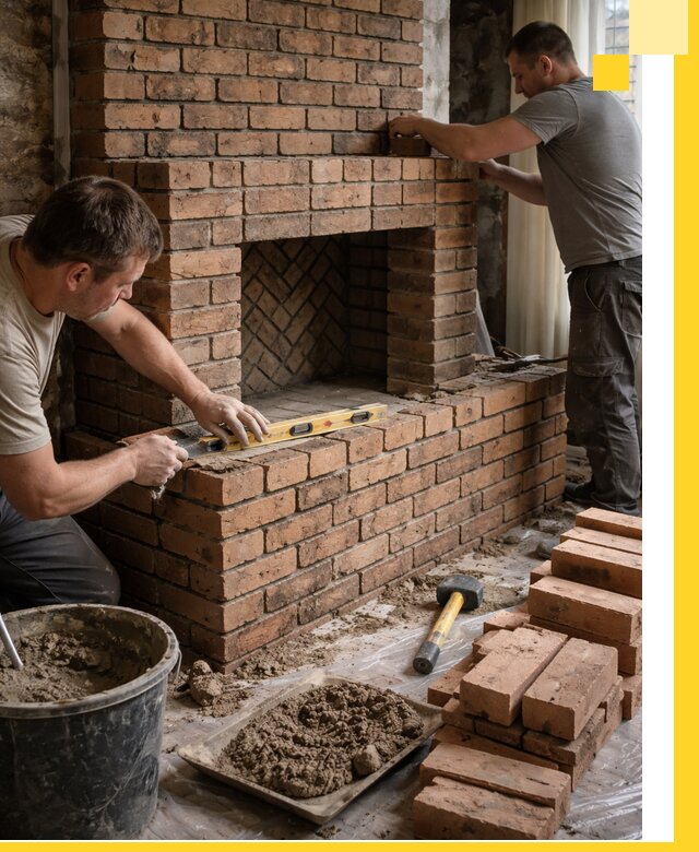 Изготовление и установка кирпичных каминов в Симферополе