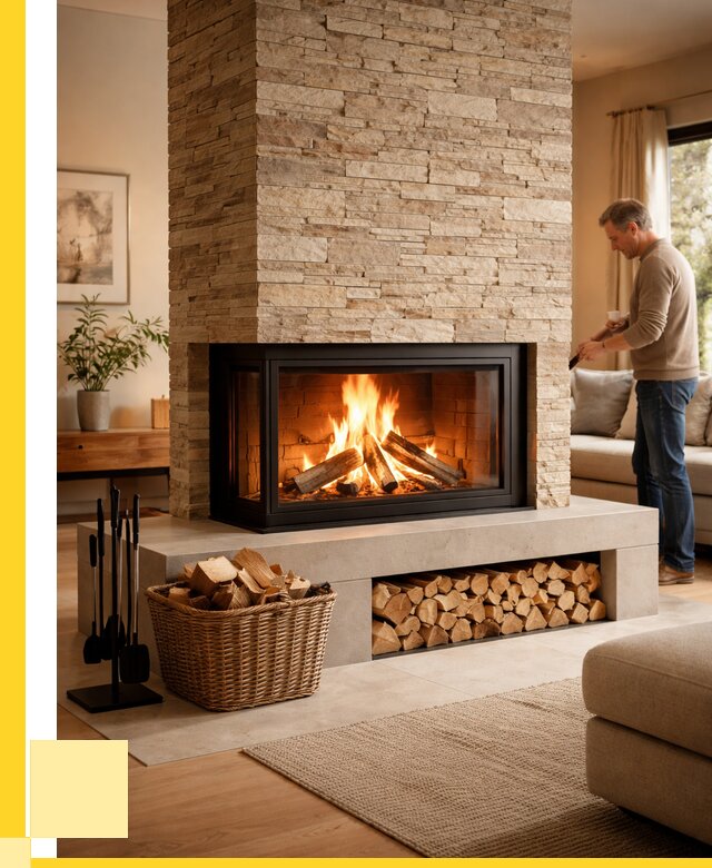 Дровяной камин под ключ в Симферополе от 207740 р. | ЭриданСим