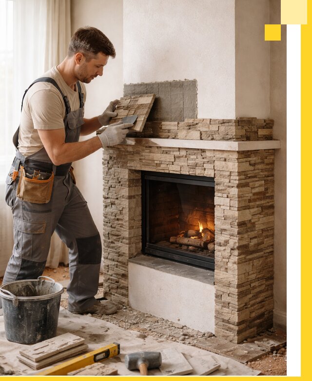 Изготовление и монтаж каминов для дома под ключ в Симферополе