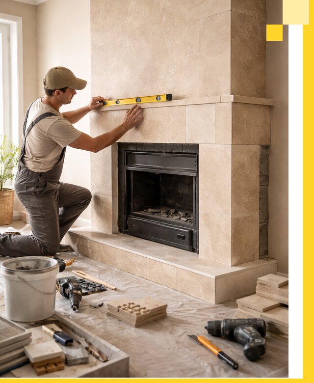 Установка и монтаж каминов в частном доме под ключ в Симферополе