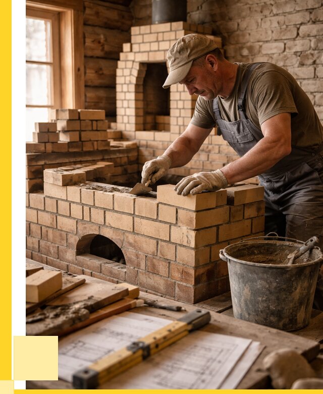 Кладка печей из кирпича в Симферополе цены от 31161 р. - ЭриданСим