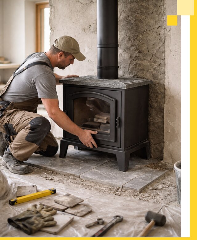 Профессиональный монтаж печей и каминов в Симферополе под ключ