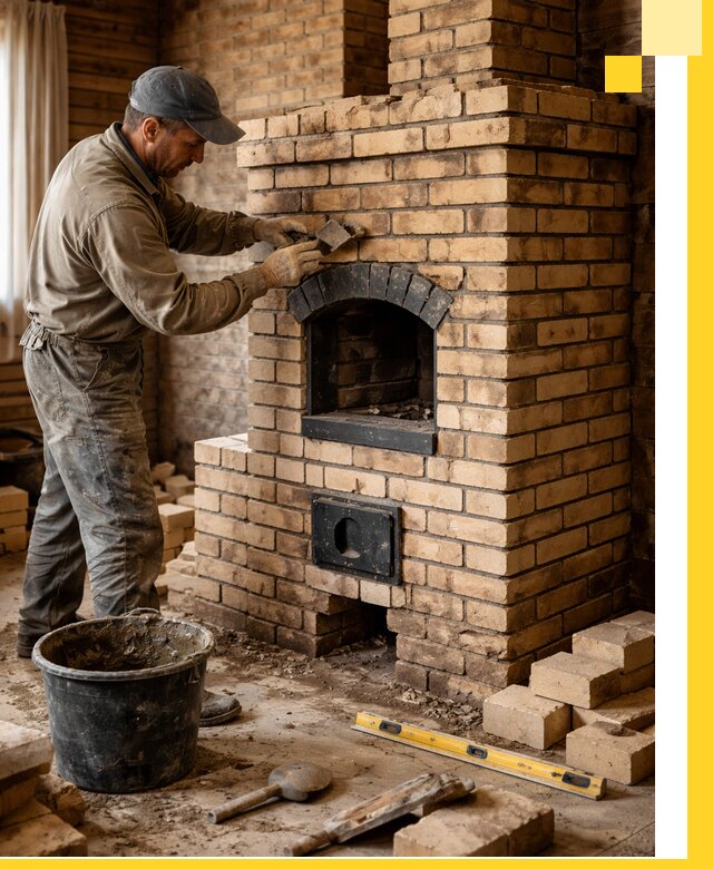 Кирпичные печи под ключ в Симферополе: проектирование и кладка