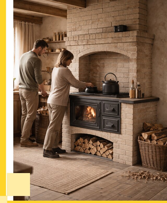 Печи с плитой в Симферополе от 46742 р. | ЭриданСим — кирпичная печь