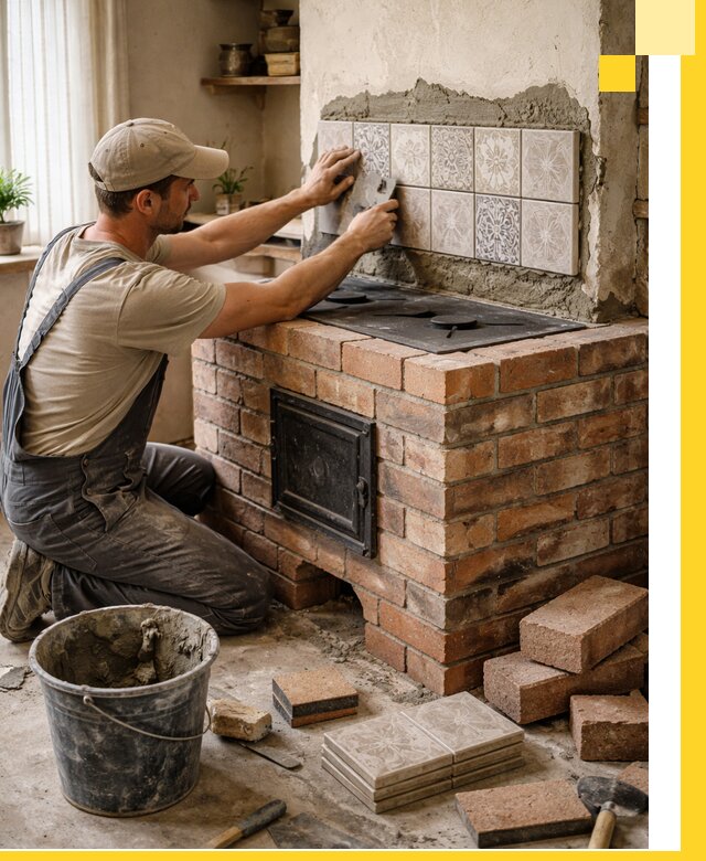 Печи с плитой на заказ монтаж гарантия и сервис в Симферополе