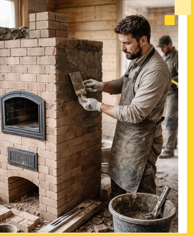 Изготовление и установка печей-шведок под ключ в Симферополе