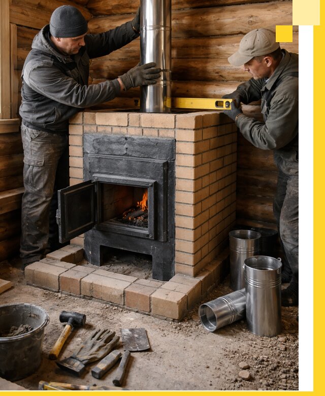 Проектирование, изготовление и установка банных печей в Симферополе