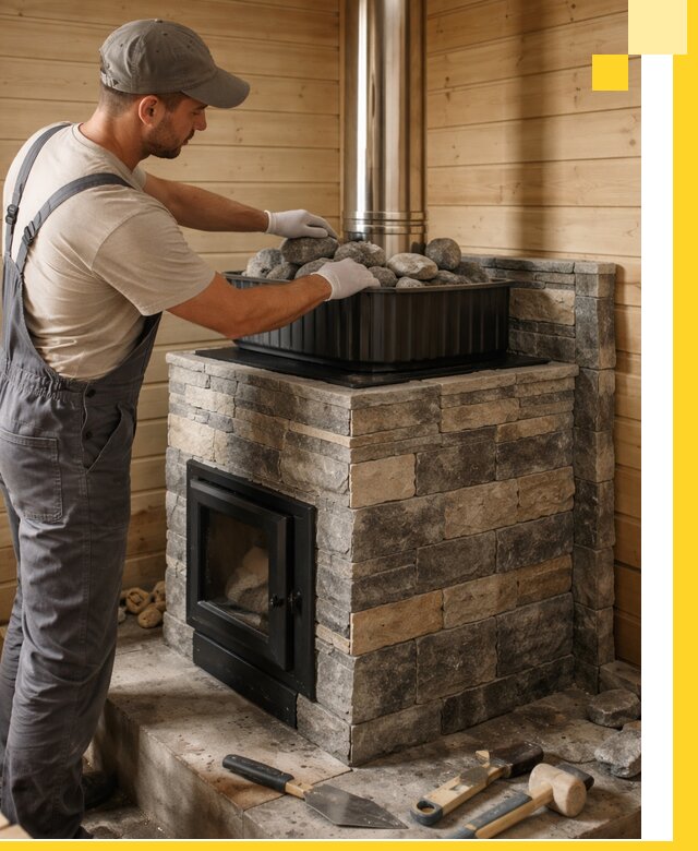 Печи для парной в Симферополе, производство, монтаж и обслуживание