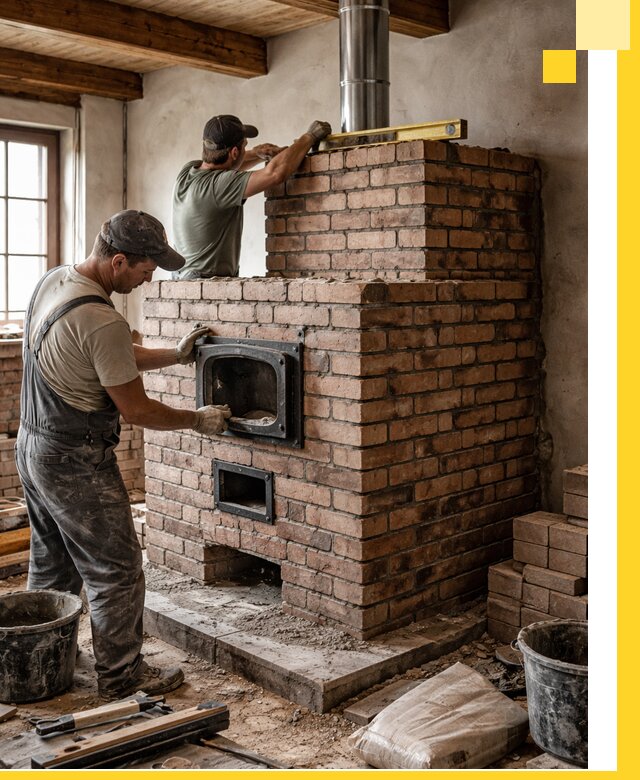 Печи для загородного дома под ключ в Симферополе — монтаж и сервис