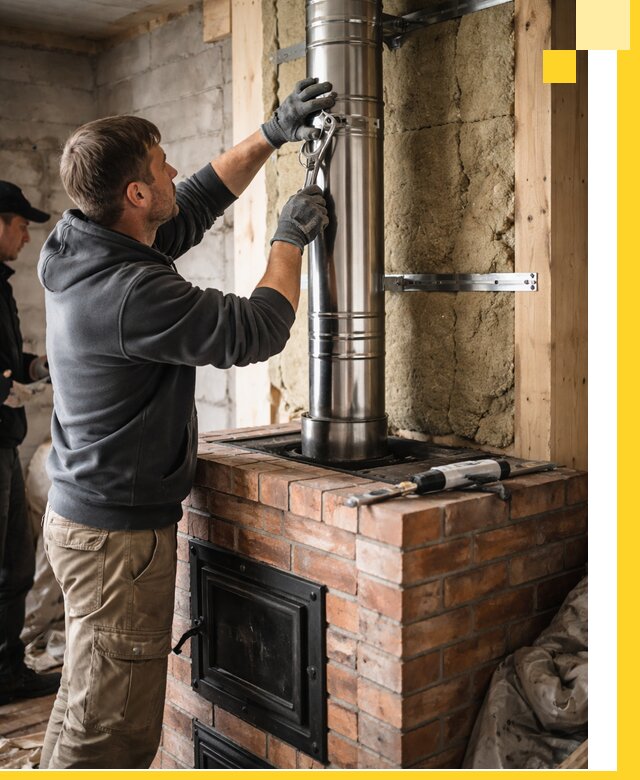 Изготовление и монтаж печей и дымоходов под ключ в Симферополе