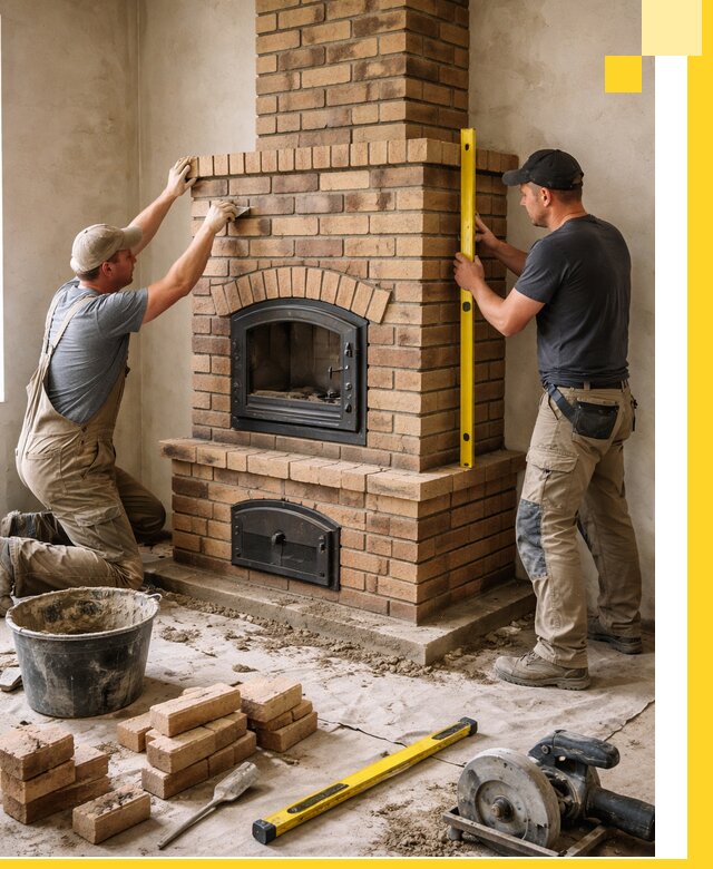 Продажа и установка печей и каминов для дома под ключ в Симферополе