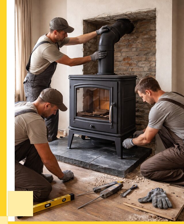 Монтаж печи камина в частном доме в Симферополе от 25968 р. | ЭриданСим