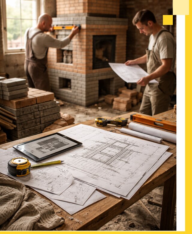 Проекты печей и каминов с индивидуальным дизайном в Симферополе