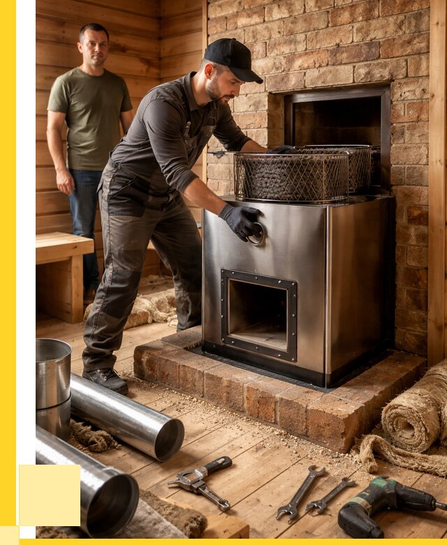 Монтаж банных печей под ключ в Симферополе от 18697 р., ЭриданСим