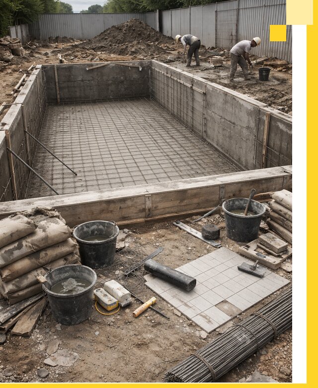 Строительство бассейнов под ключ в Симферополе, дизайн и монтаж