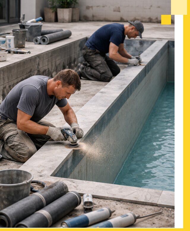 Профессиональный ремонт бассейнов под ключ в Симферополе