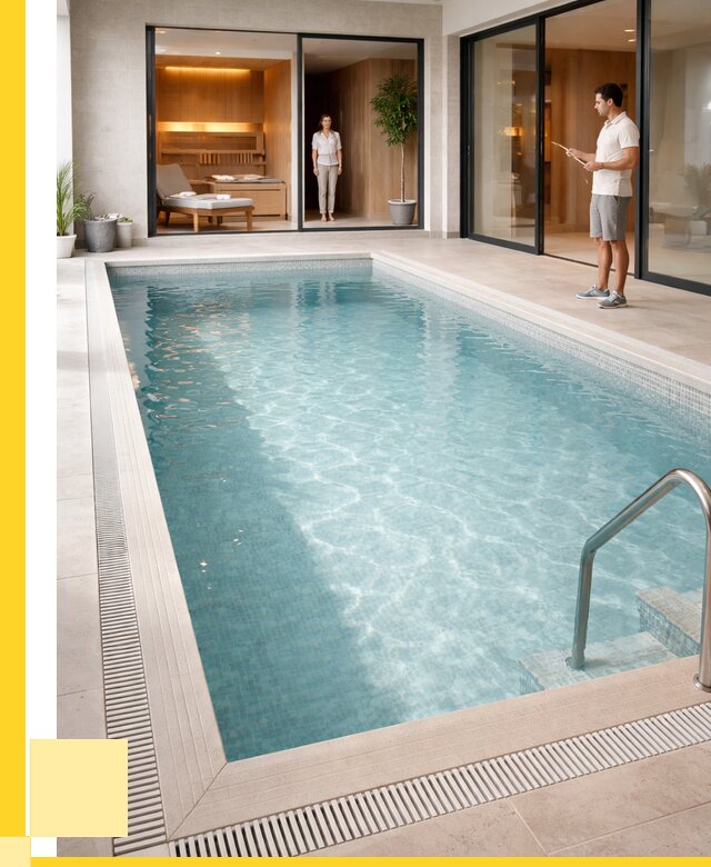 Отделка бассейна пленкой ПВХ в Симферополе от 3635 р. - ЭриданСим