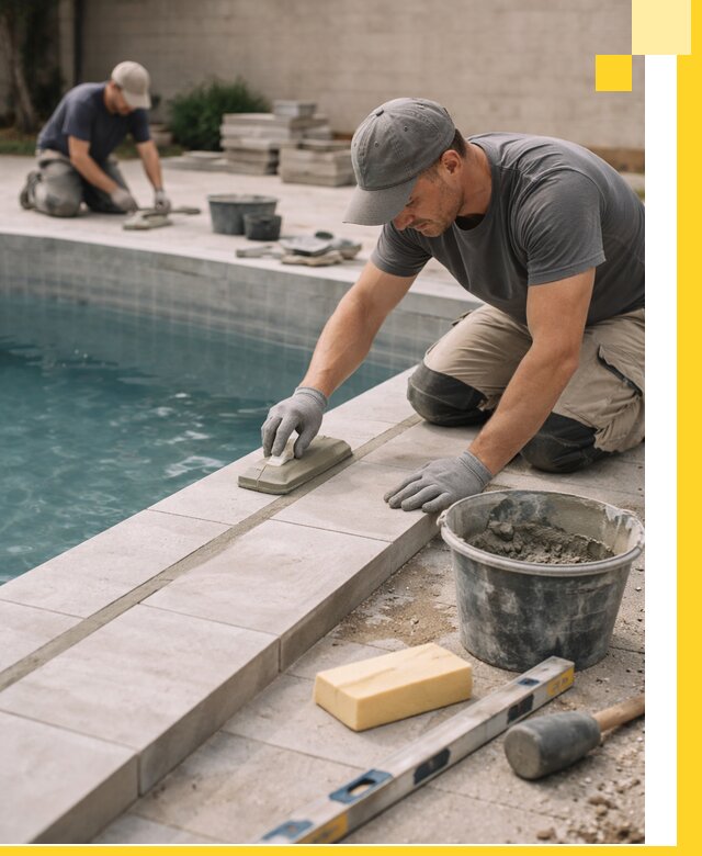 Отделка бассейнов в Симферополе: декоративная отделка и гидроизоляция