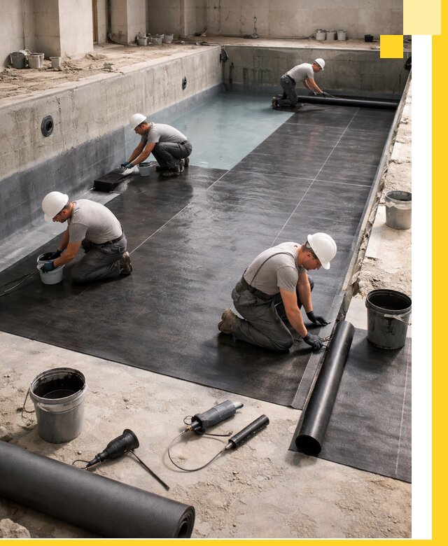 Профессиональная гидроизоляция бассейнов и чаш в Симферополе под ключ