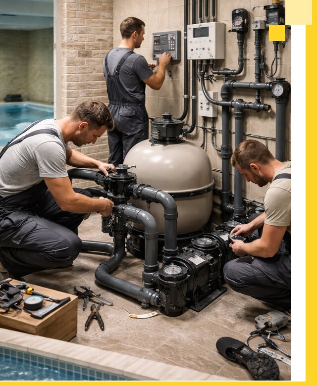 Комплексное оборудование для бассейнов под ключ в Симферополе