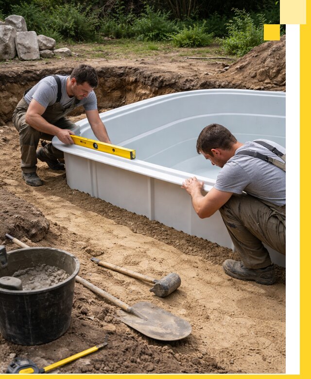 Производство и установка пластиковых бассейнов в Симферополе под ключ