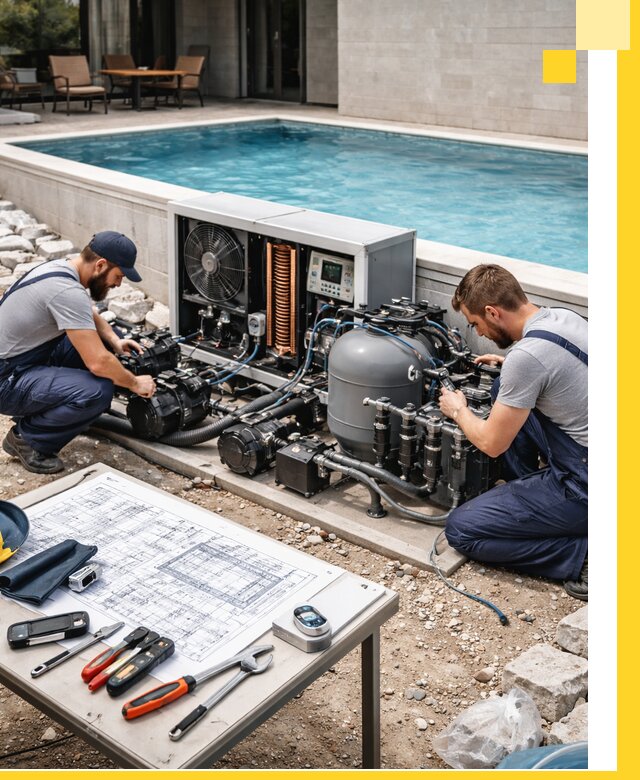 Проектирование и монтаж бассейнов с подогревом в Симферополе