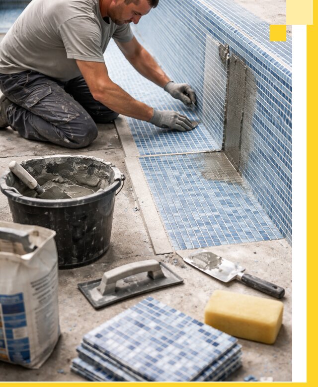 Укладка и ремонт мозаики для бассейнов под ключ в Симферополе