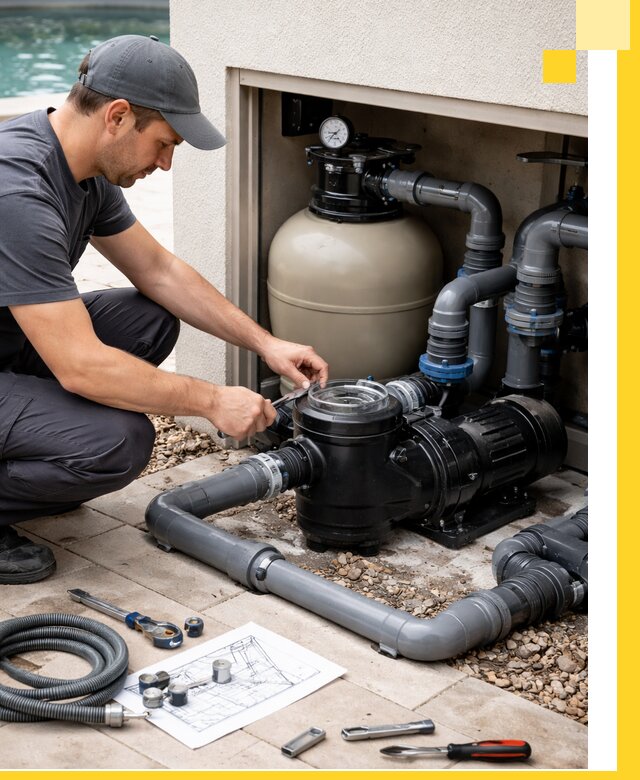 Поставка, монтаж и сервис насосов для бассейнов в Симферополе