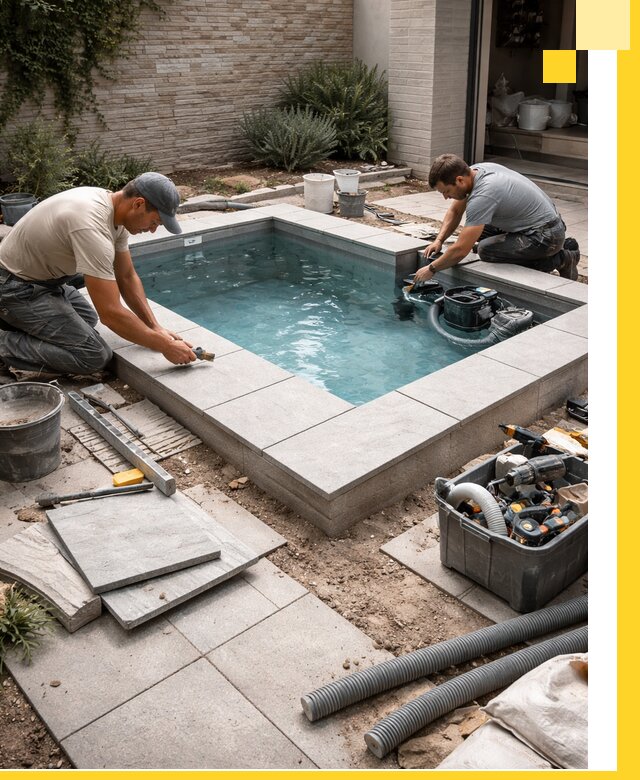 Мини бассейны под ключ в Симферополе, дизайн и установка