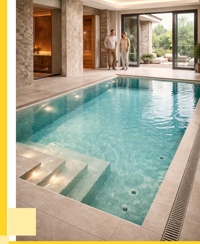 Бассейн во дворе в Симферополе: проект, отделка от 1246440 р. | ЭриданСим