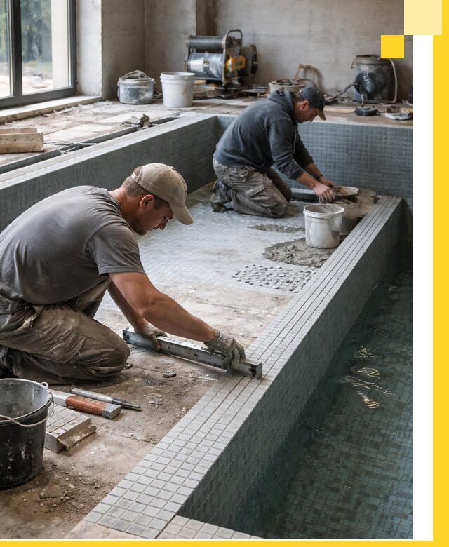 Строительство бассейна в частном доме в Симферополе под ключ