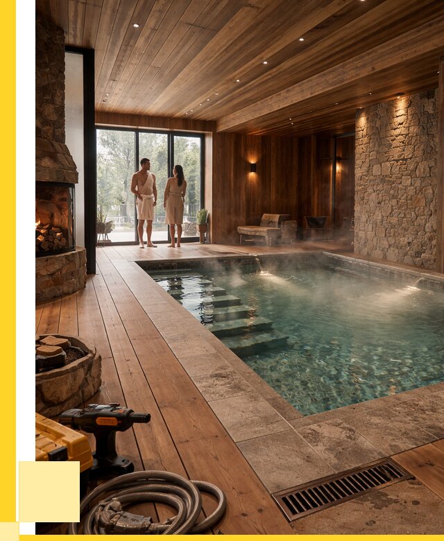 Проекты бань с бассейном под ключ в Симферополе от 77903 р., ЭриданСим