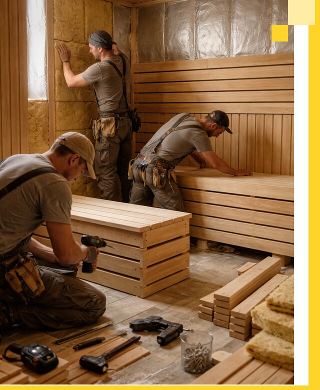 Профессиональное строительство саун под ключ в Симферополе