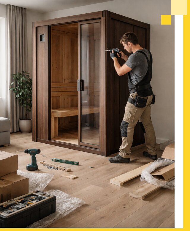 Установка и производство мини саун под ключ в Симферополе