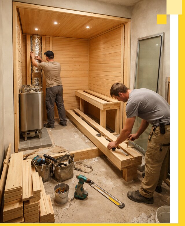 Проектирование и установка домашних саун под ключ в Симферополе