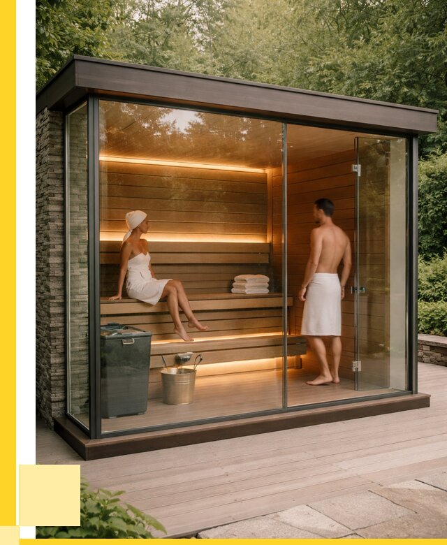 Сауна стеклянная и двери для сауны в Симферополе от 259675 р. | ЭриданСим
