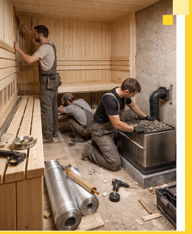 Индивидуальные сауны на заказ в Симферополе под ключ, проект и монтаж