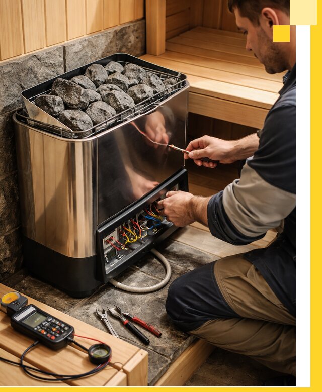 Продажа и установка электрокаменок для саун в Симферополе