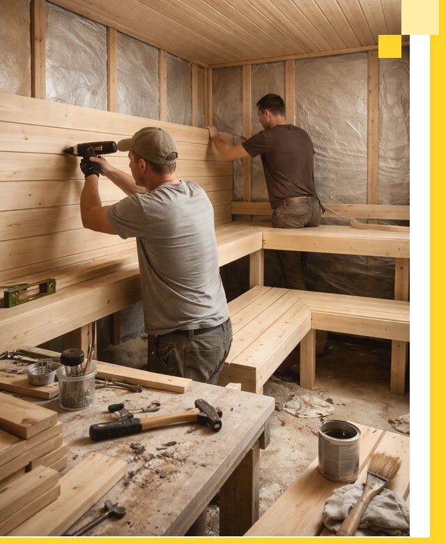 Профессиональная отделка бань и саун под ключ в Симферополе