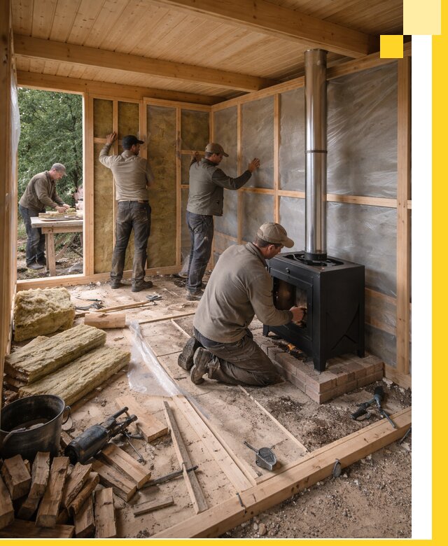 Профессиональный монтаж бань под ключ в Симферополе для дома