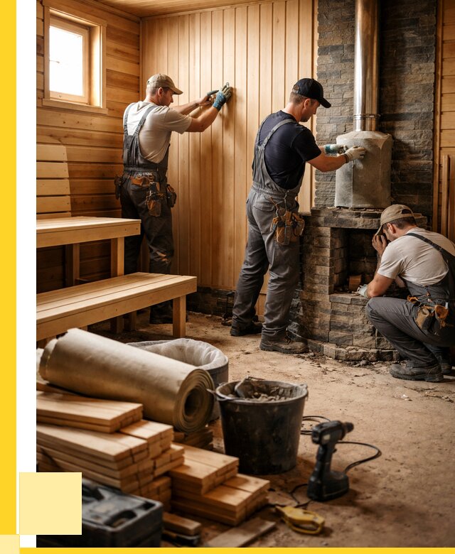 Ремонт бань под ключ в Симферополе от 46742 р. | ЭриданСим