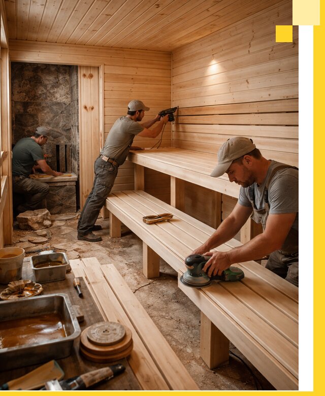 Профессиональная отделка бань в Симферополе под ключ, с гарантией