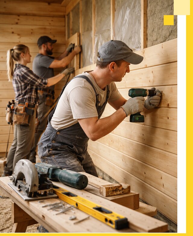 Обшивка бань под ключ в Симферополе: отделка стен и потолков