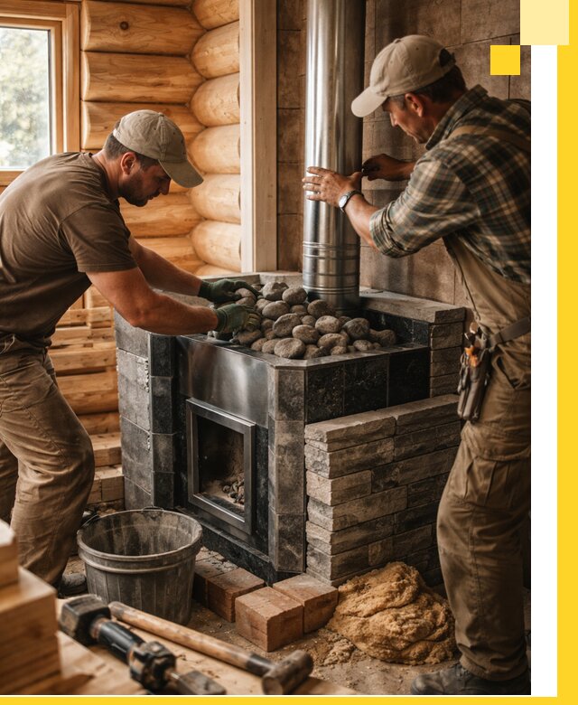 Строительство и отделка русских бань под ключ в Симферополе