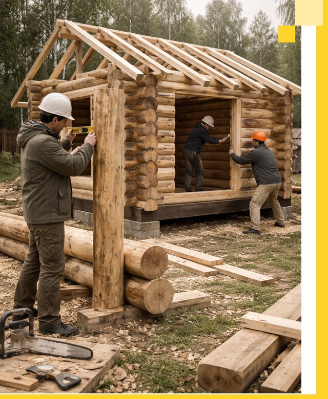 Строительство бань для дачи под ключ в Симферополе с доставкой и монтажом