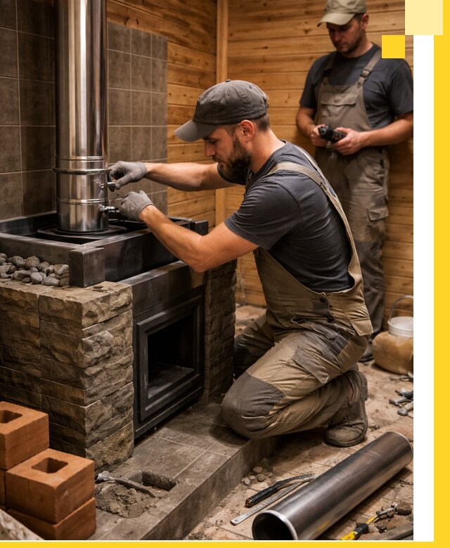 Изготовление и установка банных печей под ключ в Симферополе