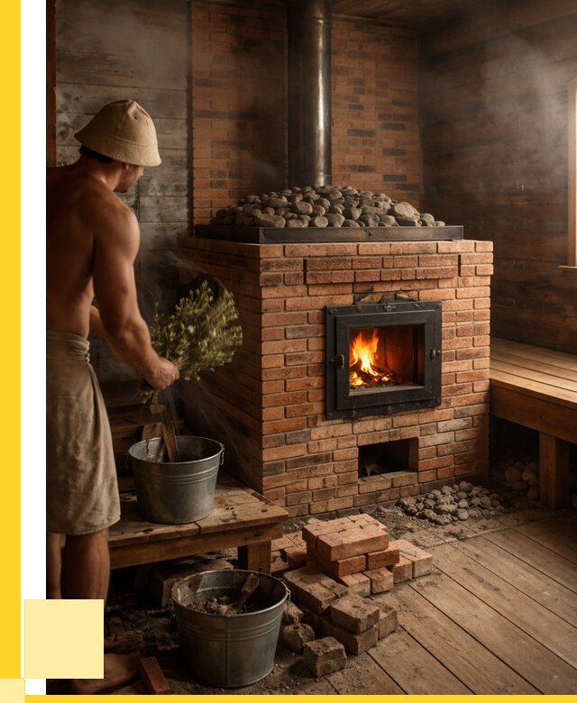 Кирпичные банные печи в Симферополе от 93483 р. | ЭриданСим