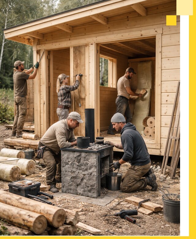 Купить баню под ключ в Симферополе строительство монтаж отделка